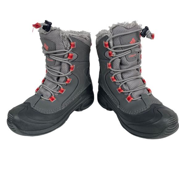 Columbia Bugaboot III Gray Pink Insulated Waterproof Boot Size 1 (Little kid) - Picture 5 of 12